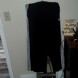 Adidas wide leg firebird track pants size M